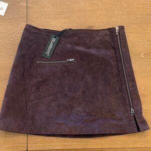 NWT Blank NYC Suede Mini Skirt in Plum